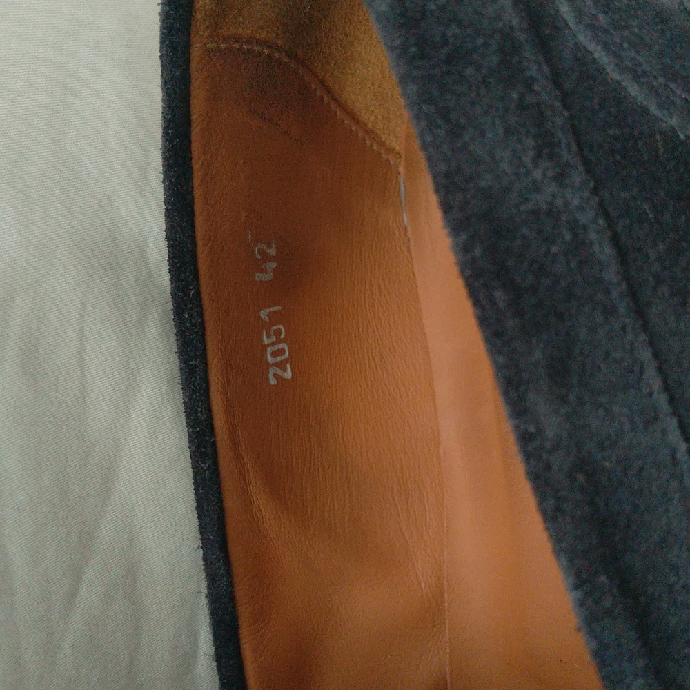Doucal's Penny-slot suede slip on loafer dress shoes men's Sz 42 made in Italy - Picture 14 of 15
